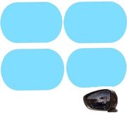 Foglio di vetro posteriore acqua resistente 4 pezzi - Anti-condens - Protezione da pioggia - Ovale 100 x 145 mm - Materiale PET duraturo - Foglio di vetro posteriore