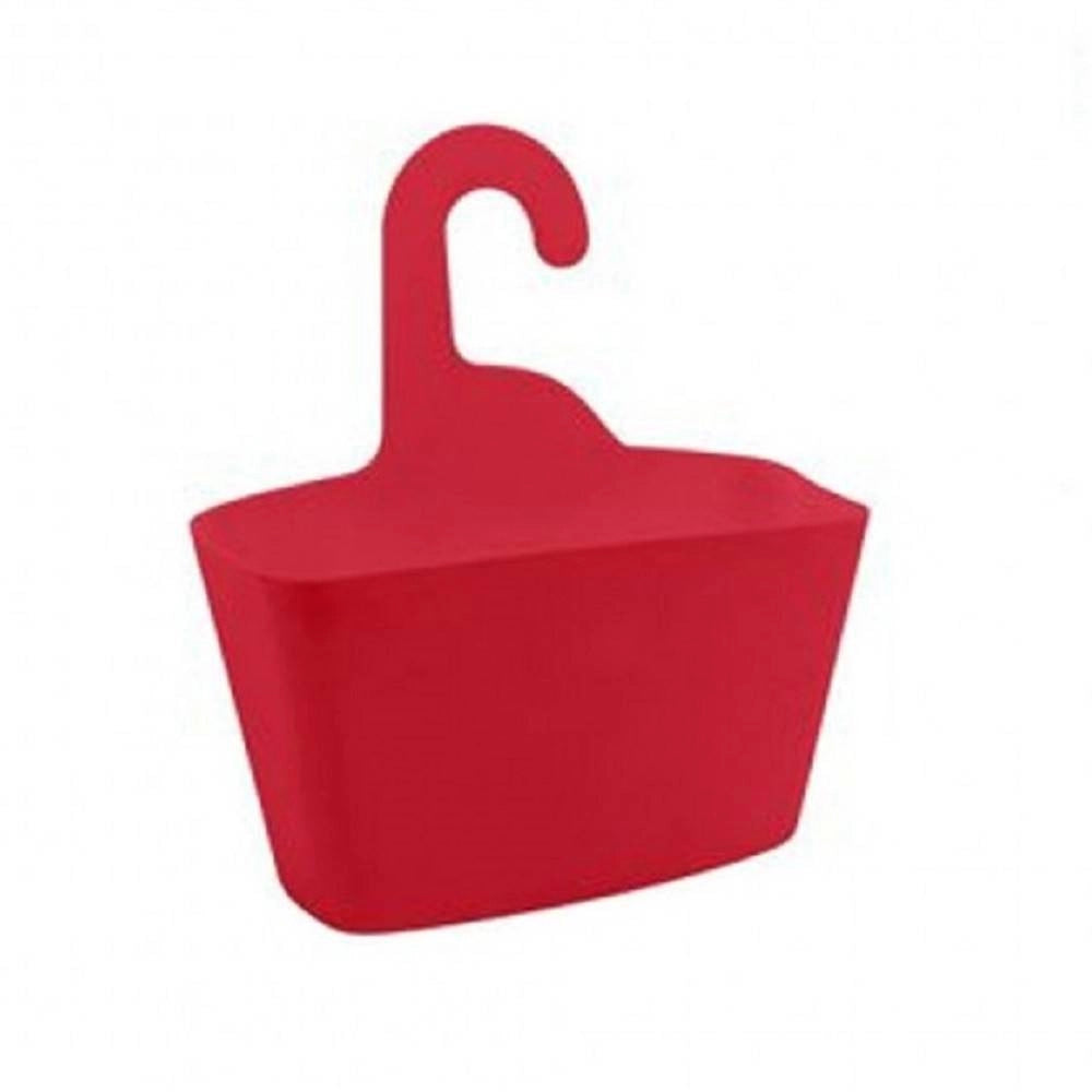 Trade Shop - Cestino Porta Oggetti Appendere Organizer Rettangolare Impermeabile Rosso 69909 -