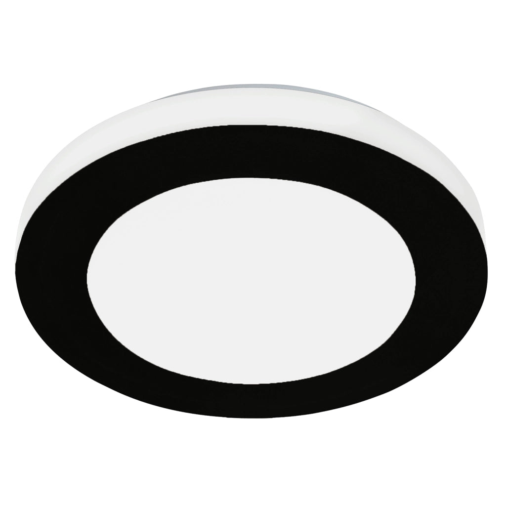 Plafoniera Moderna Led Carpi Acciaio Nero 3 Luci Led Integrato 3,6W