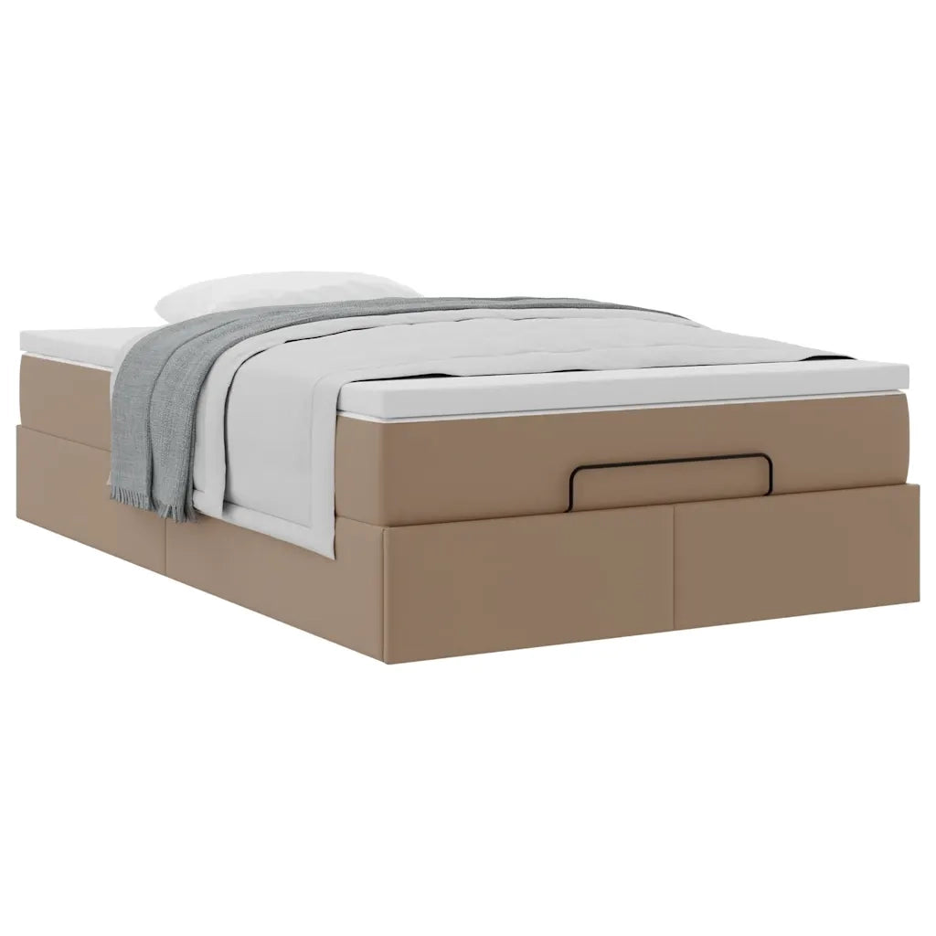 Struttura Letto Pouf con Materasso 120x190 cm Similpelle