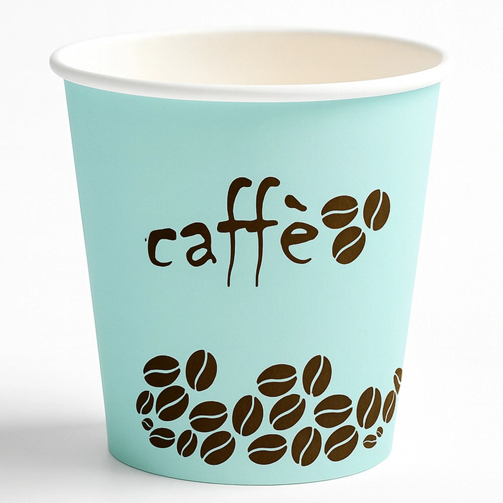 1000 Bicchierini da Caffè Monouso Decoro Rainbow Bicchieri 75ml Usa e Getta