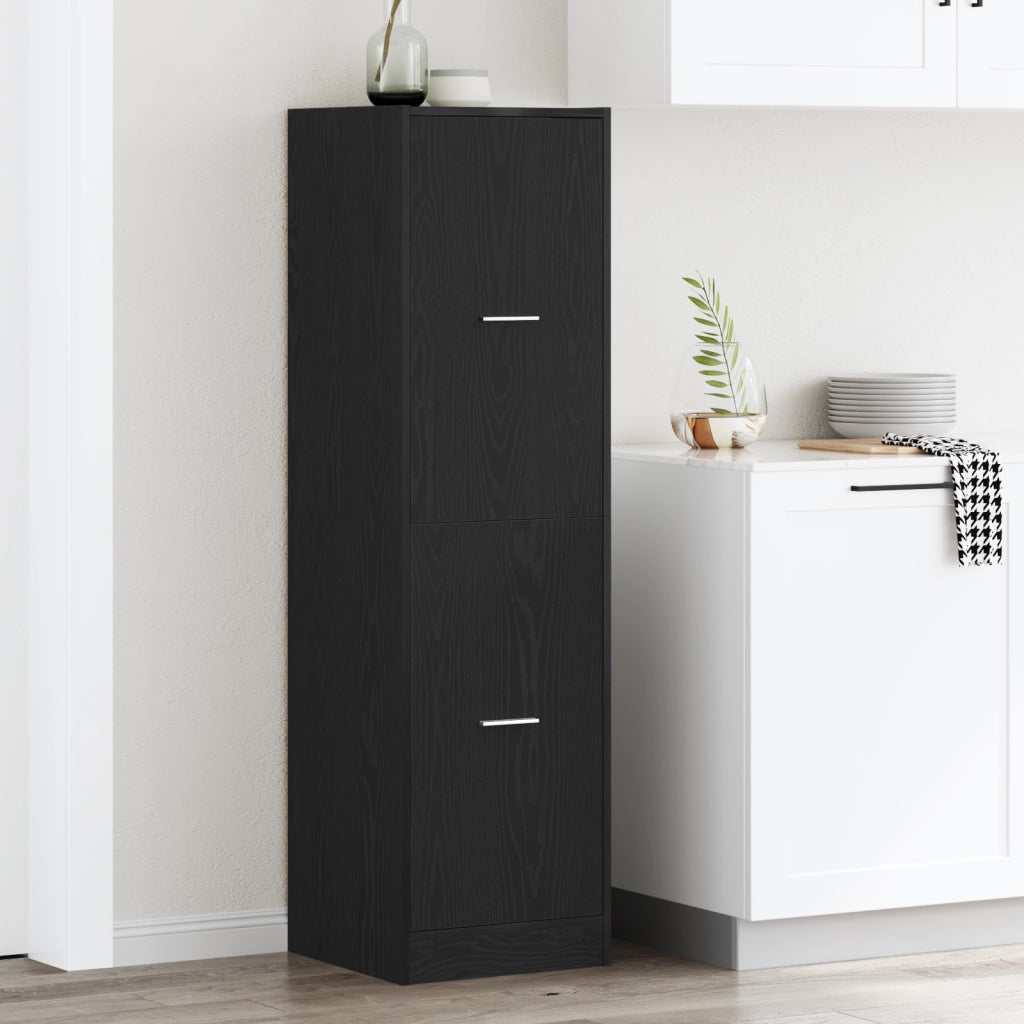 Mobile Apothecary Quercia Nera 40x41x144.5 cm Legno Ingegnerizzato