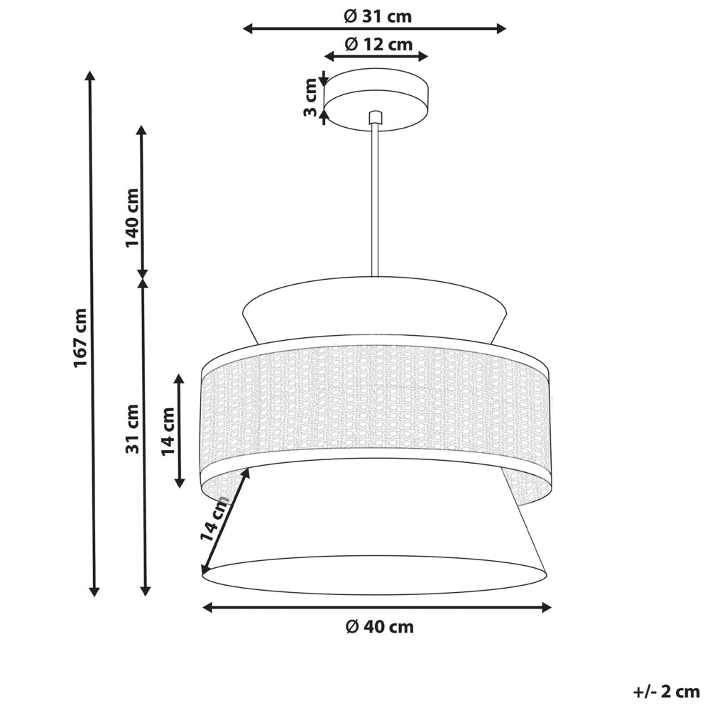 Lampada a sospensione verde rattan naturale paralume in poliestere illuminazione boho