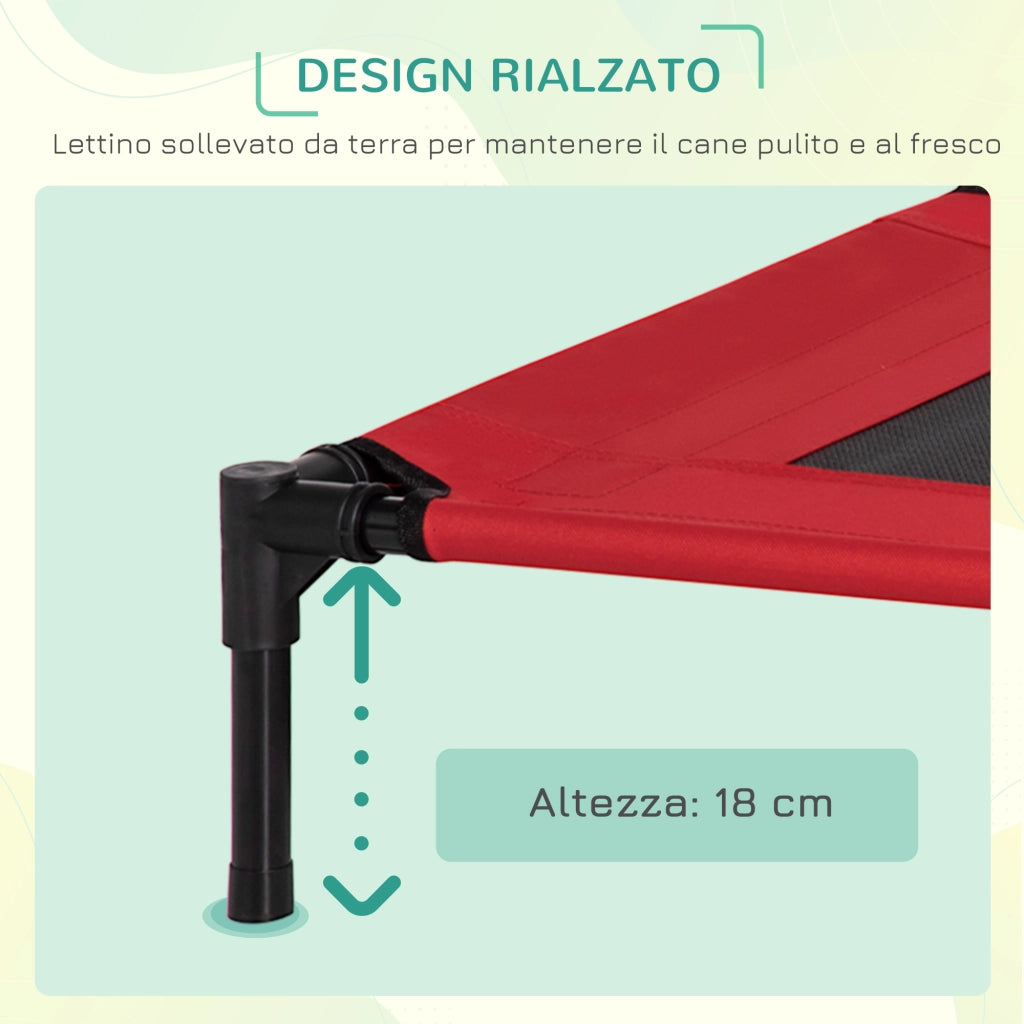 Cuccia per Cani Estiva Brandina ¨C zephmum ¨C Rosso 76x61x18 cm