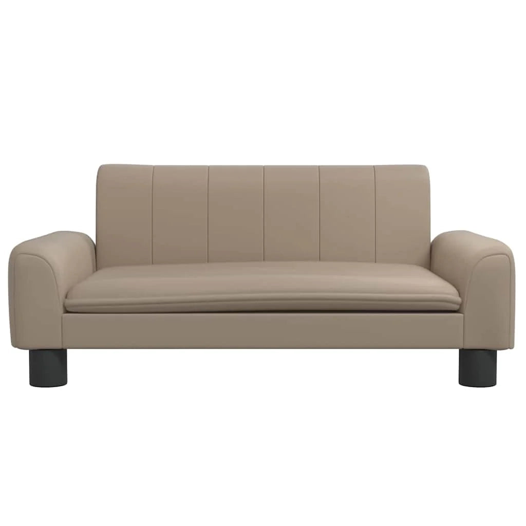 Cuccia per cani comoda cuccia da divano color cappuccino 70 x 45 x 30 cm similpelle marrone 02_0043079