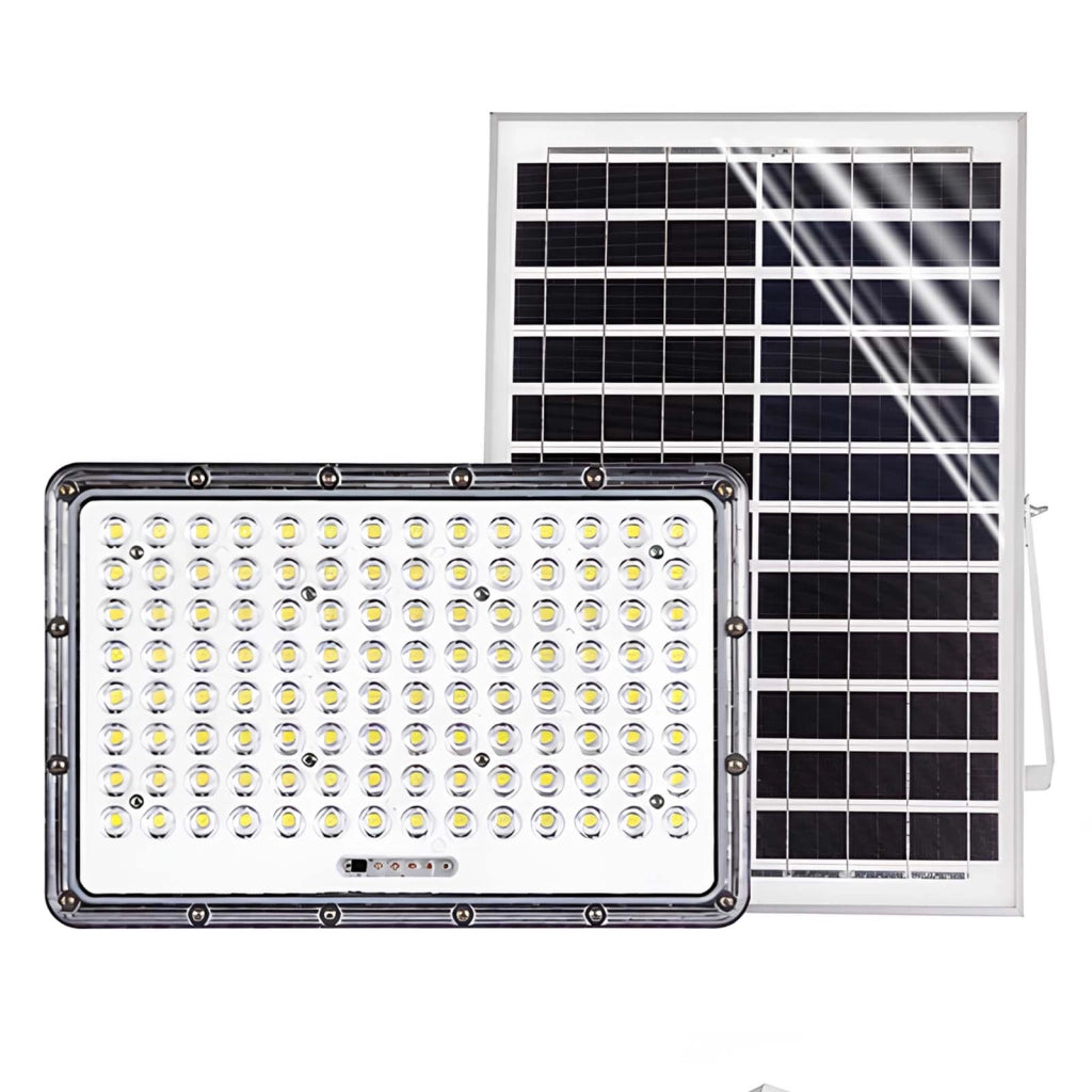 Proiettore Solare LED 17 W con Pannello Solare 20 W e Rilevamento Automatico Grigio Avizar