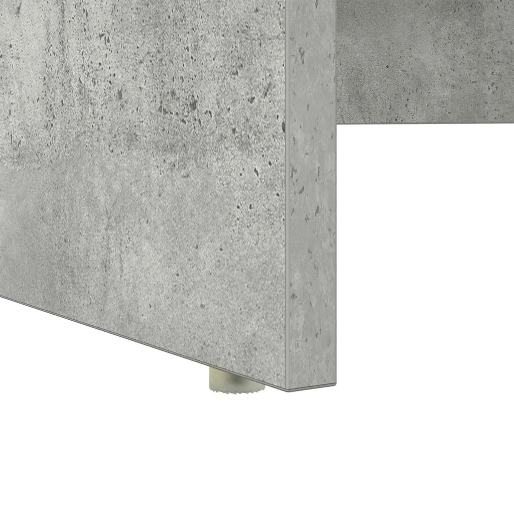 Scrivania Grigio cemento 120,5 x 44 x 88,5 cm Legno multistrato 869477