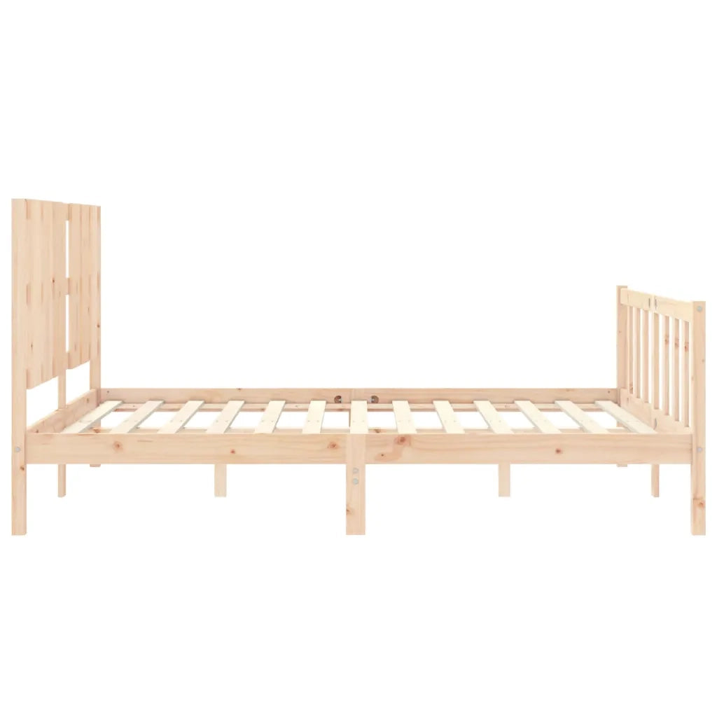 Giroletto senza Materasso-Struttura Letto 160x200 cm in Legno Massello di Pino 143408