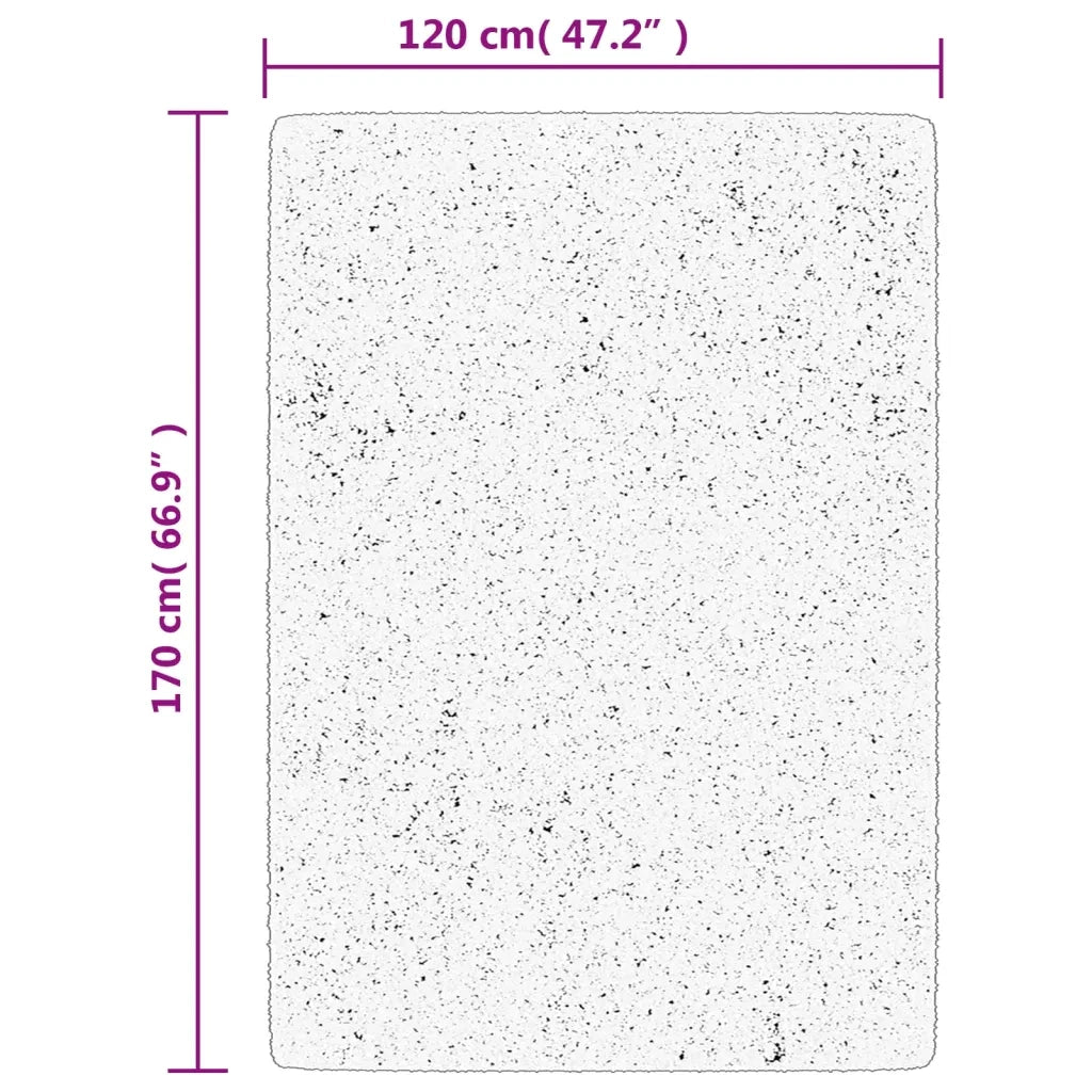Tappeto IZA a Pelo Corto Aspetto Scandinavo antracite 120x170cm 375428