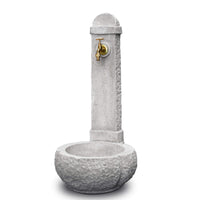 Fontana da Giardino Senza Rubinetto in Cemento Granulato di Marmo Catania Grigio