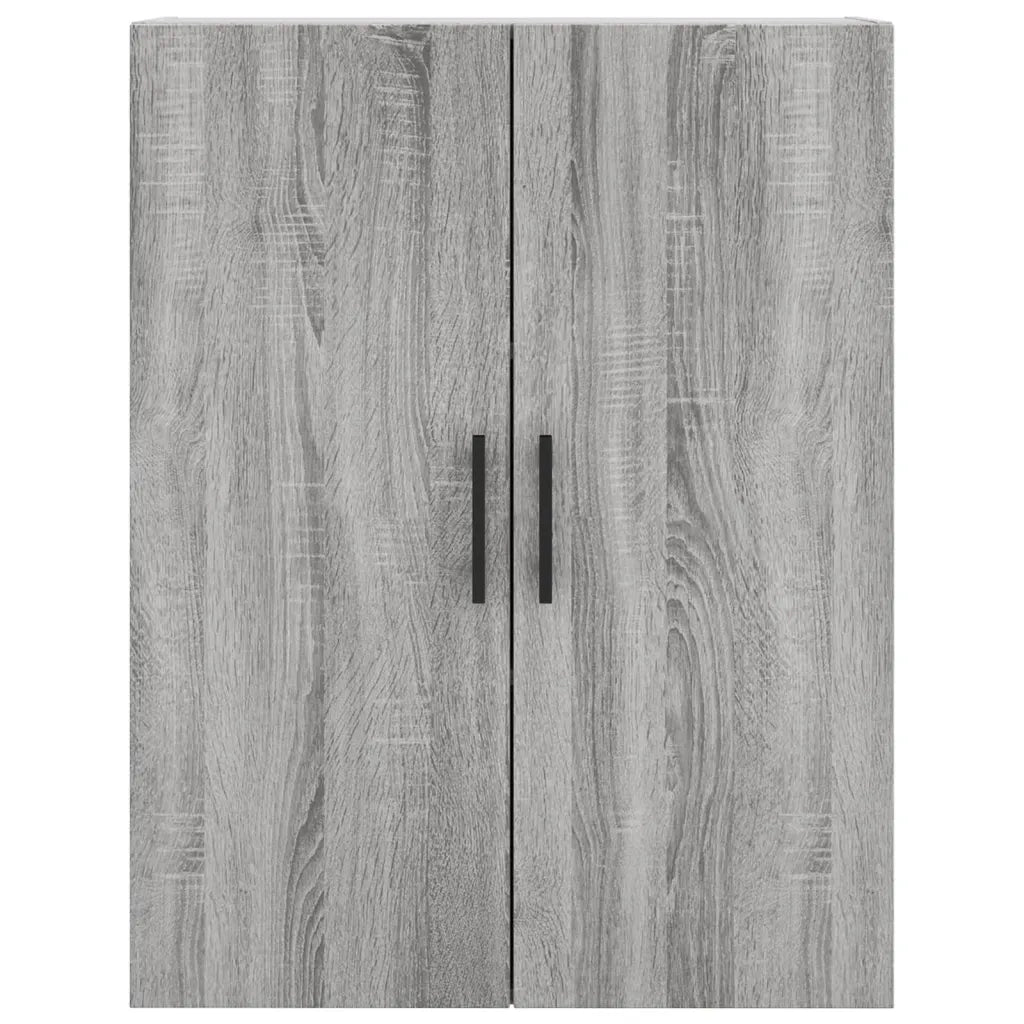 Credenza Grigio Sonoma 69,5x34x180 cm in Legno Multistrato 3195817