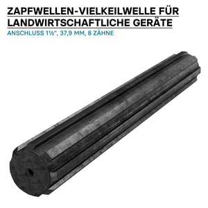 Profilo scanalato per albero cardanico GT Giunto scanalato 300 mm 8-32x38x6 Trattore Cardano