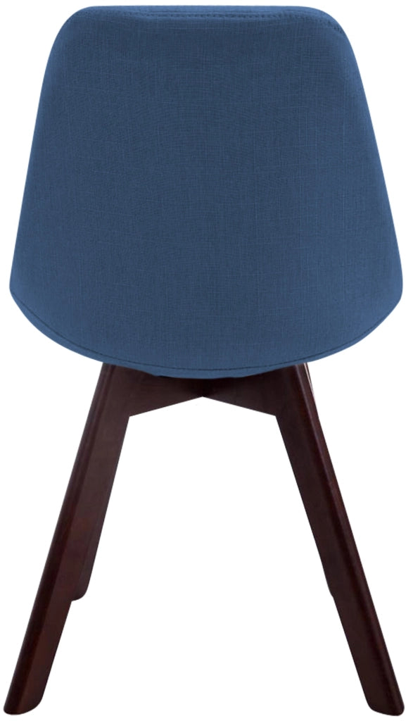 Sedia Borneo Tessuto V2 blu,noce