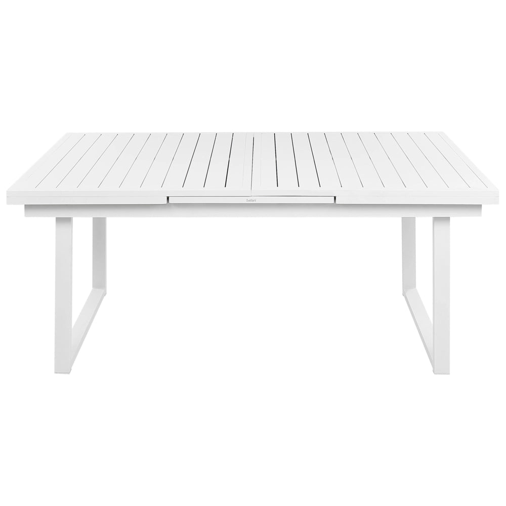 Set da pranzo metallo nero grigio con cuscini di seduta in alluminio 6 sedie