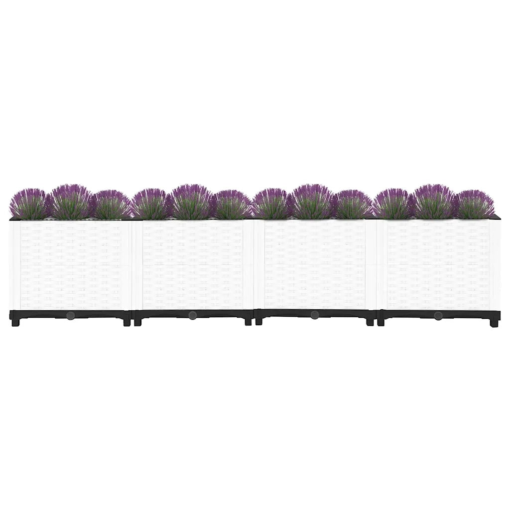 Fioriera Rialzata-Vaso da Esterno-Fioriera Elevata 160x40x38 cm in Polipropilene 591002