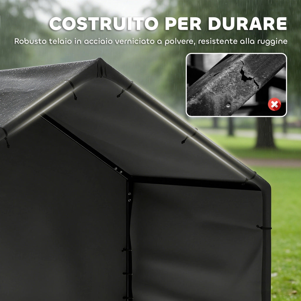 Cuccia per Cani da Esterno in Tessuto Oxford. per Cani Piccola. Media e Grande. 125x110x93 cm. Nero