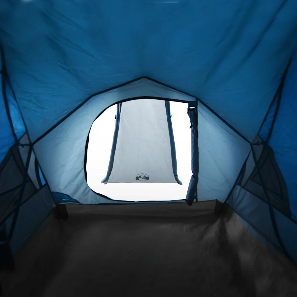 Tenda da Campeggio a Cupola per 2 Persone Blu Impermeabile 94340