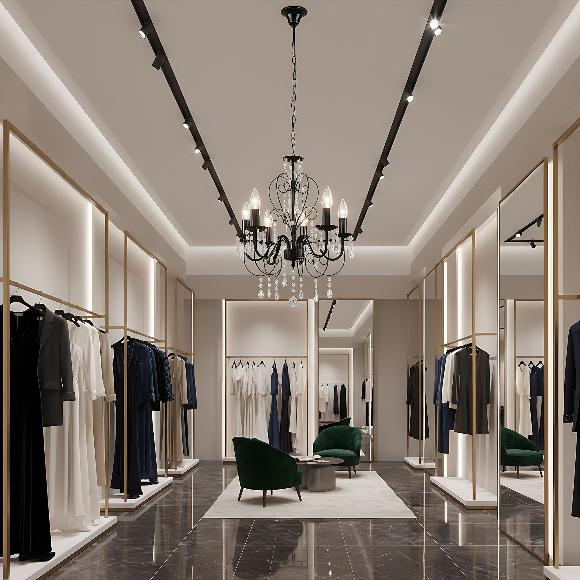 Lampada Da Soffitto Ebt010-5cp Black