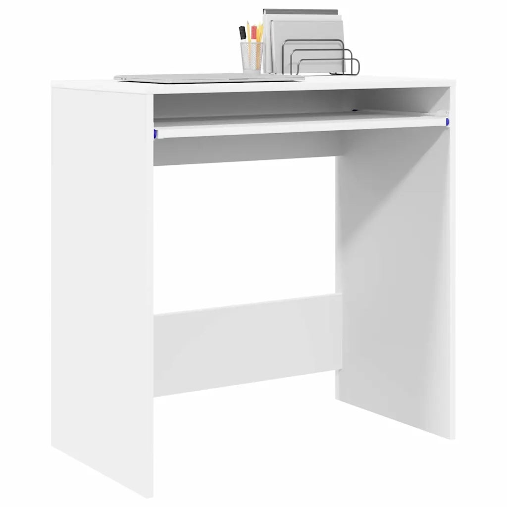Scrivania | Tavolo da Ufficio Bianco 77.5 x 43 x 79 cm Legno multistrato