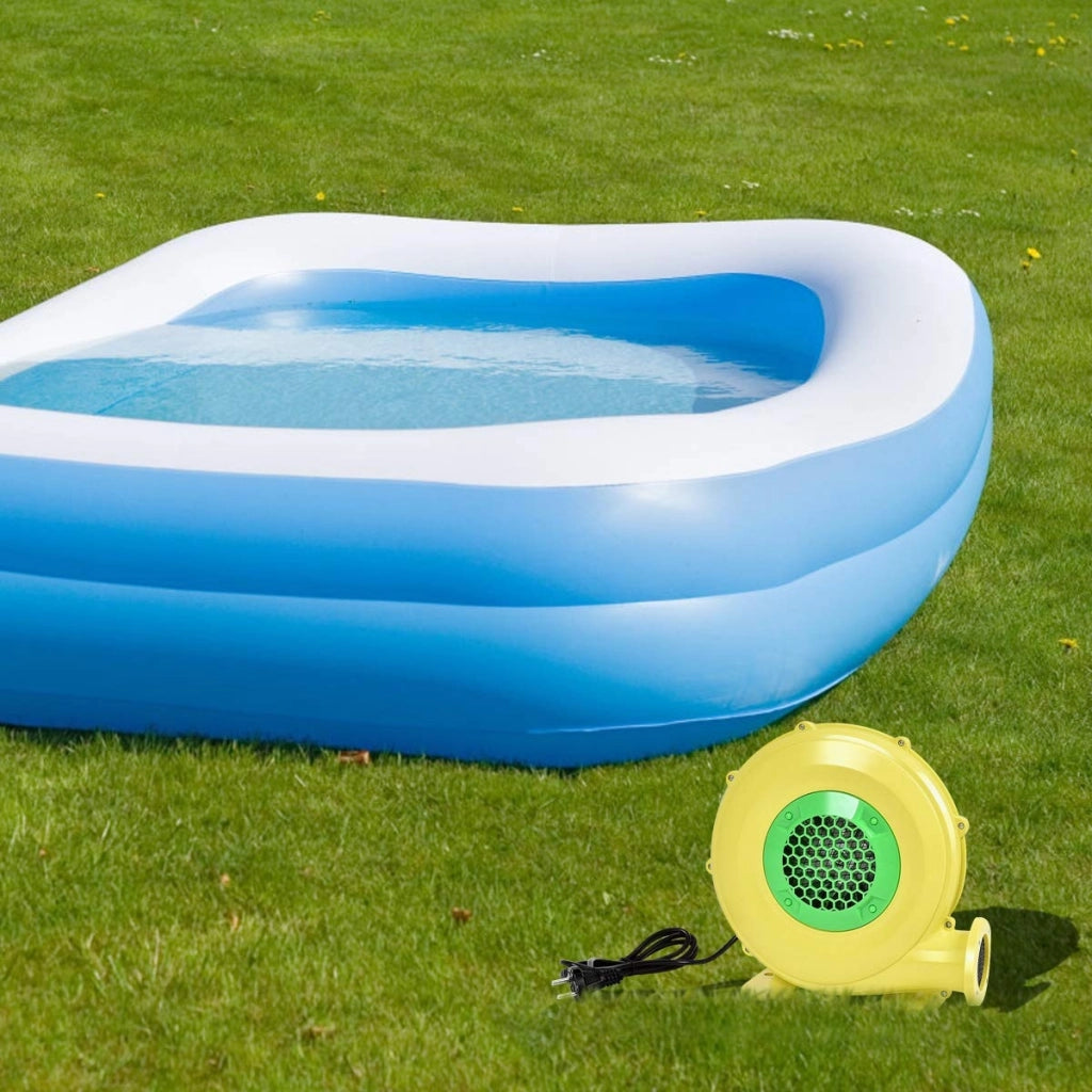 Ventilatore centrifugo radiale in plastica per castello gonfiabile Mini ventilatore multiuso 350W Giallo
