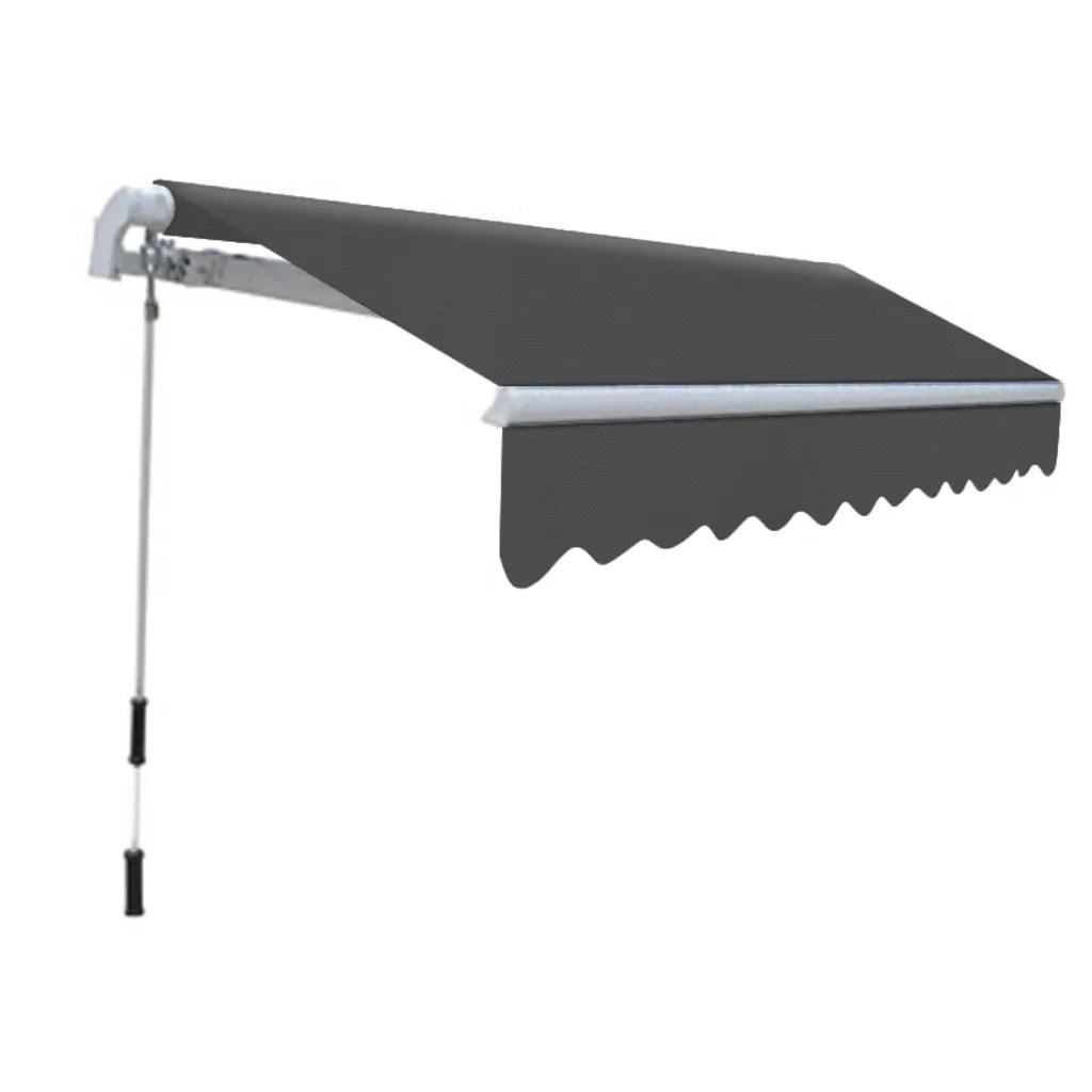 Tenda da Sole Pieghevole Manuale-Tenda parasole per Patio 300 cm Antracite