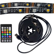 Striscia LED RGBW-TV 2x1m USB5V telecomando musica Polux