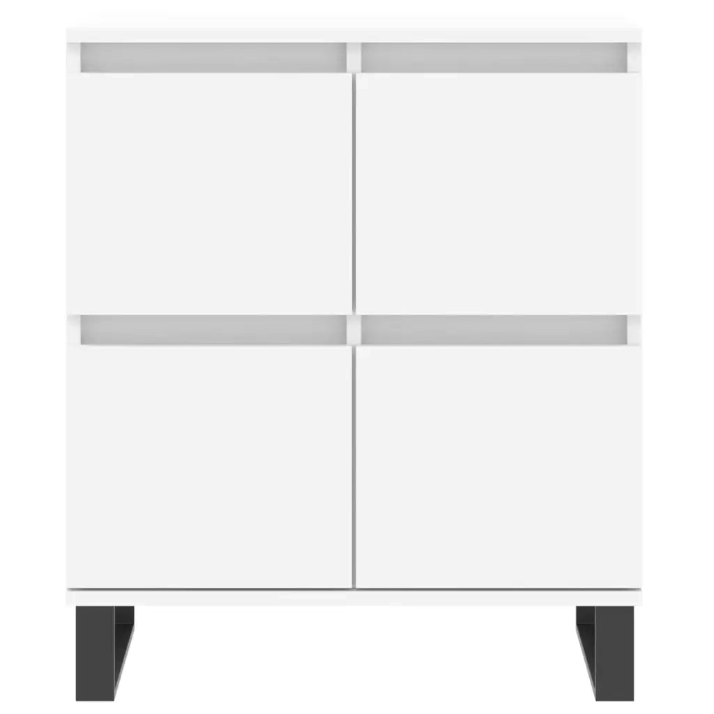 Credenze 2 pz | Madia | Buffet da pranzo | Armadio da pranzo Bianche in Legno Multistrato