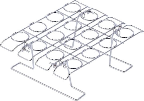 Sostegno per Cono di Gelato in Acciaio Inossidabile - Stand per Wafel in Metallo con Supporto per Display