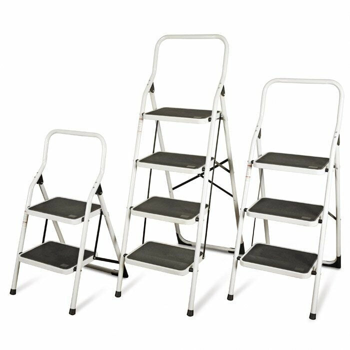 Sgabello Step Metallo 3 Scalini 123X46X7 Chiuso - Biacchi Ettore