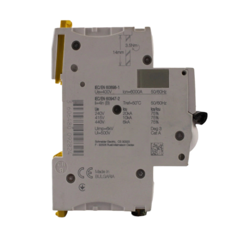 Interruttore magnetotermico 2 poli 6KA 2 moduli 40A curva B SCHNEIDER