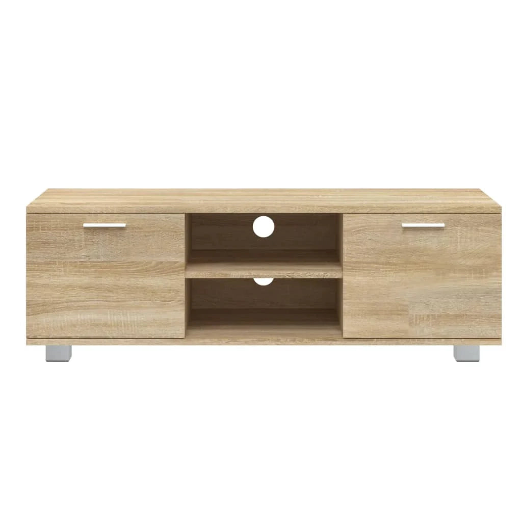 Mobile TV multimediale mensola TV credenza TV sala da pranzo soggiorno camera da letto rovere Sonoma 120 x 40,5 x 35 cm legno ingegnerizzato marrone 02_0027468