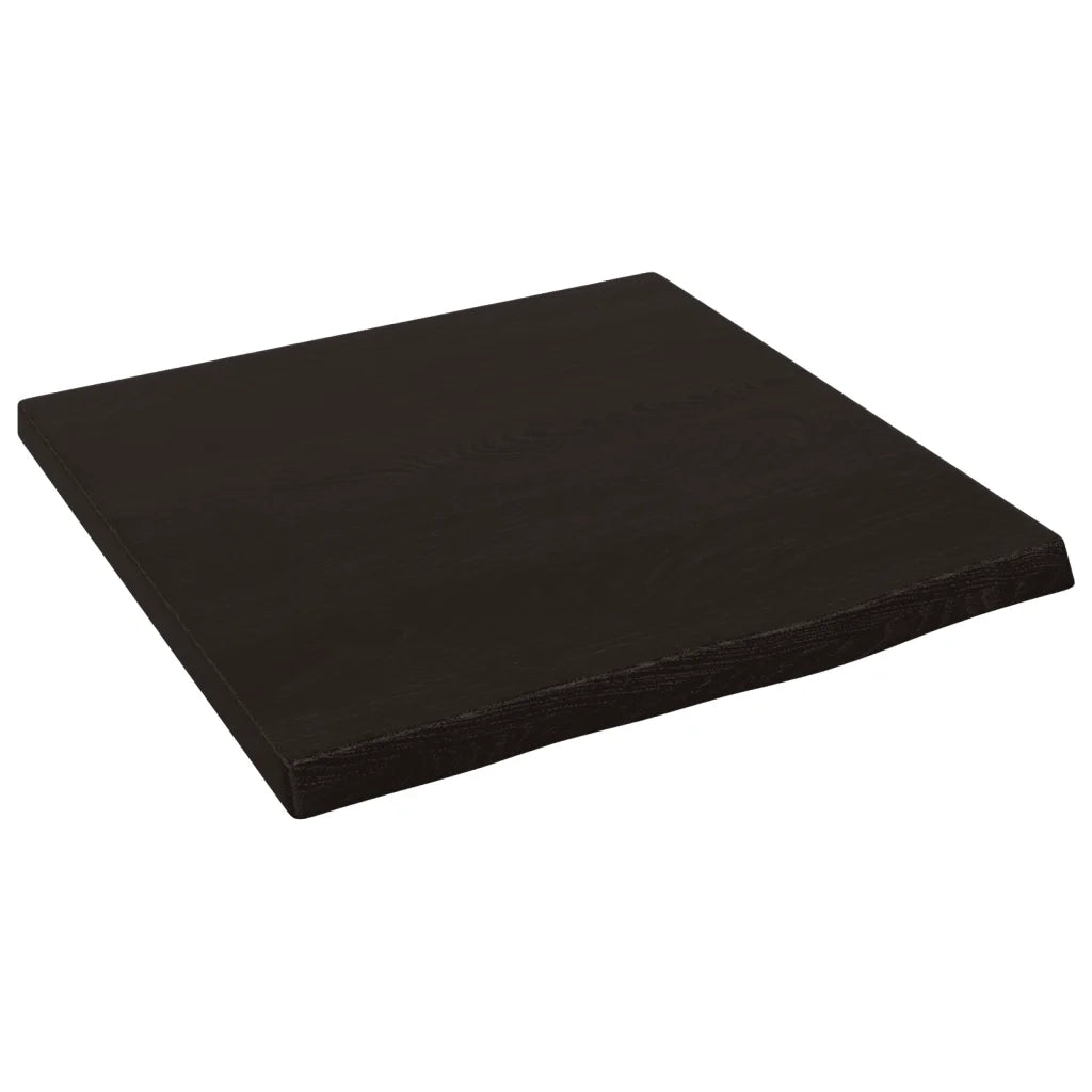 Piano Bagno Marrone Scuro 40x40x2 cm Legno Massello Trattato CFW1198428