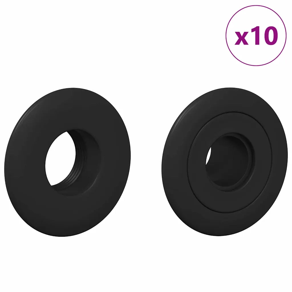 Cuscinetti per tavolo da biliardino 10 pcs Nero 5 x 5 x 2,8 cm