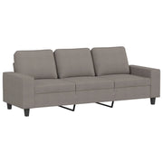 Divano | Divano da soggiorno | Sofa a 3 Posti Tortora 180 cm in Tessuto