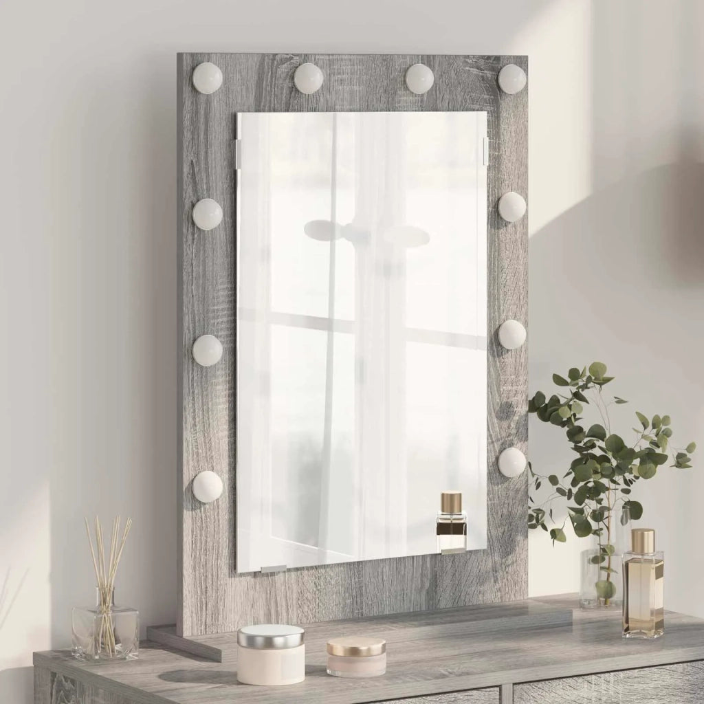 Specchio da Vanità Grigio Sonoma 70 x 50 x 18 cm Rettangolare 868338