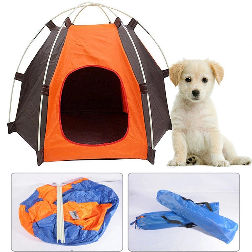 Trade Shop - Cuccia Tenda Portatile Per Animali Impermeabile Da Esterno Ripiegabile Spiaggia -