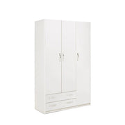 LINEA MODERN ARMADIO 3 ANTE + 2 CASSETTI BIANCO FRASSINO CM. H210X135X52
