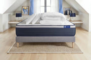 Pacchetto letto completo - Materasso 140x190cm + Box spring con doghe (in kit) + 2 cuscini + Piumino - Actilatex Max