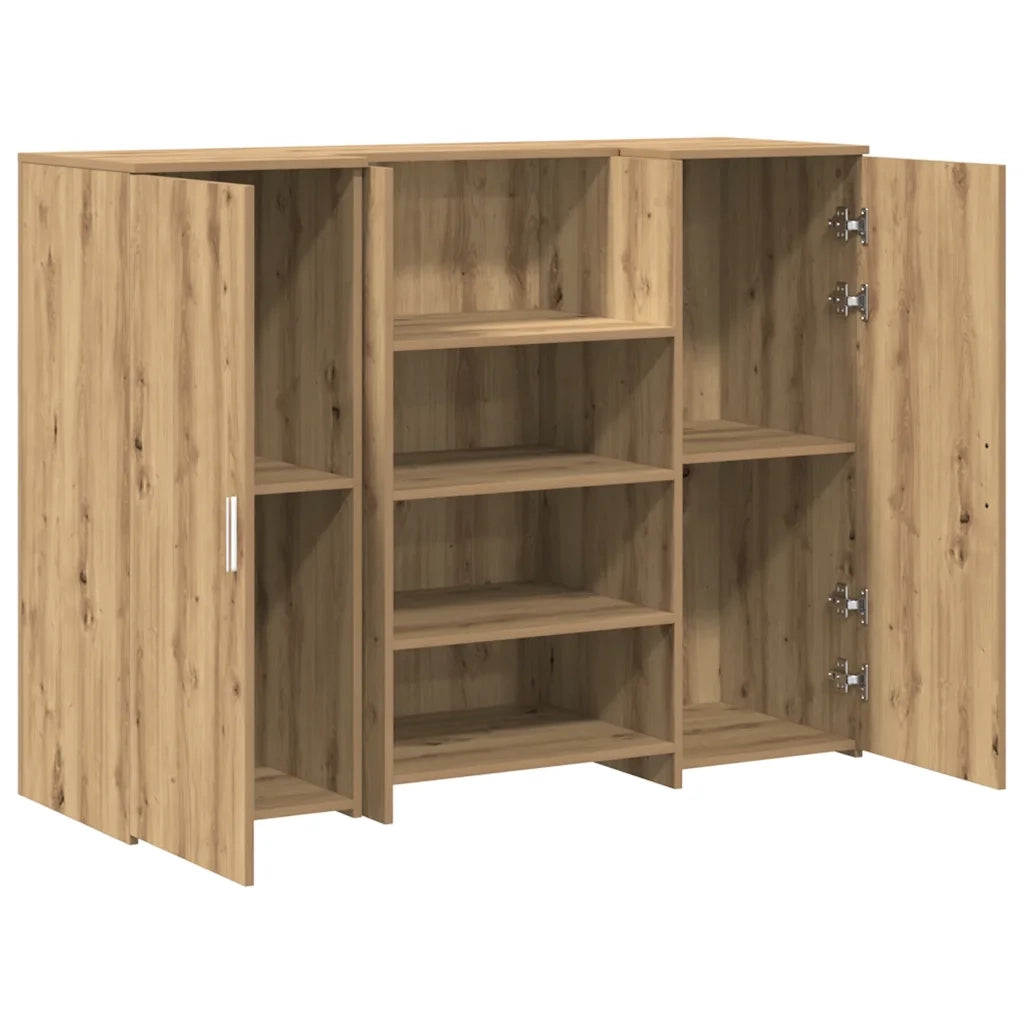 Banco Reception Rovere Artigianale 135x50x103,5cm in Truciolato 3324195