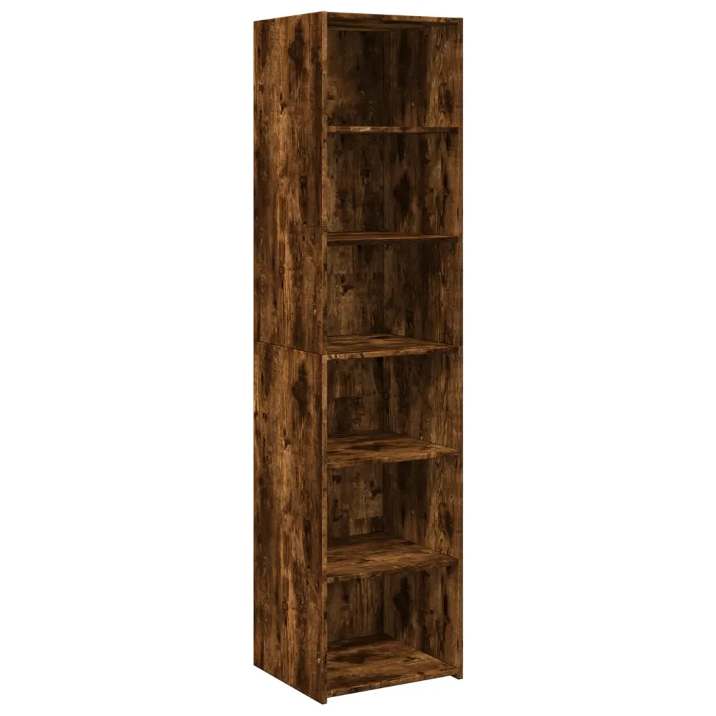 Credenza-Buffet-Armadio da cucina Rovere Fumo 45x41x185 cm in Legno Multistrato