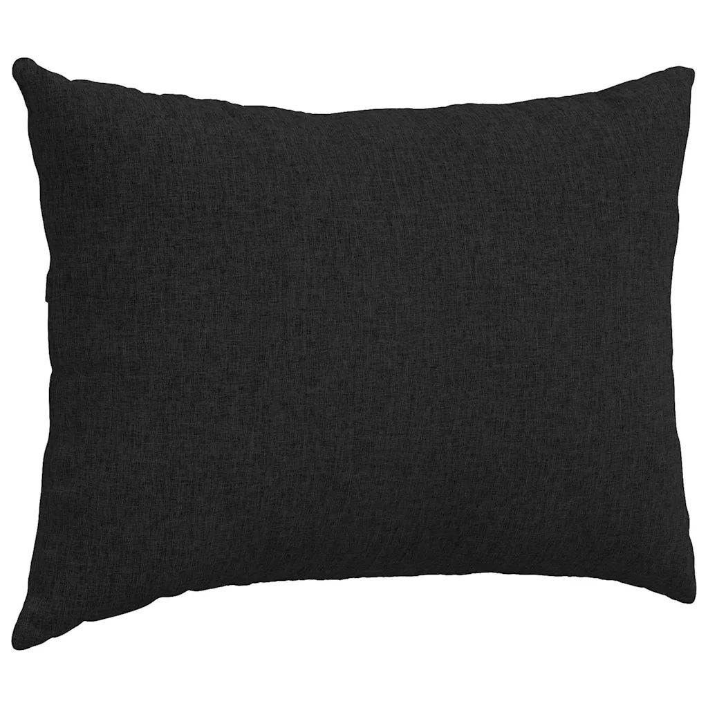 Cuscini da Divano 2 pz-Set di 2 Cuscini per Sofa Nero 70 x 50 cm Tessuto 201265
