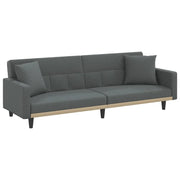 Divano letto con cuscini in tessuto grigio scuro 02_0021002