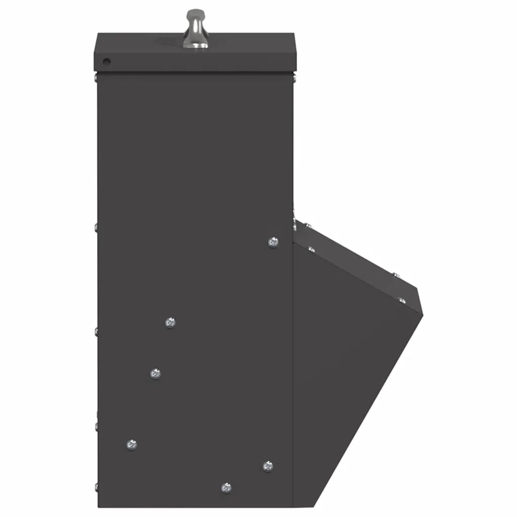 Feeder per pollo Nero 20 x 25 x 35 cm Acciaio laminato a freddo CFW2063604