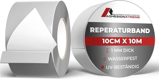 Tape di riparazione impermeabile 10 m x 100 mm - Per metalli, EPDM, PVC e altro - Autoadesivo e resistente all'usura