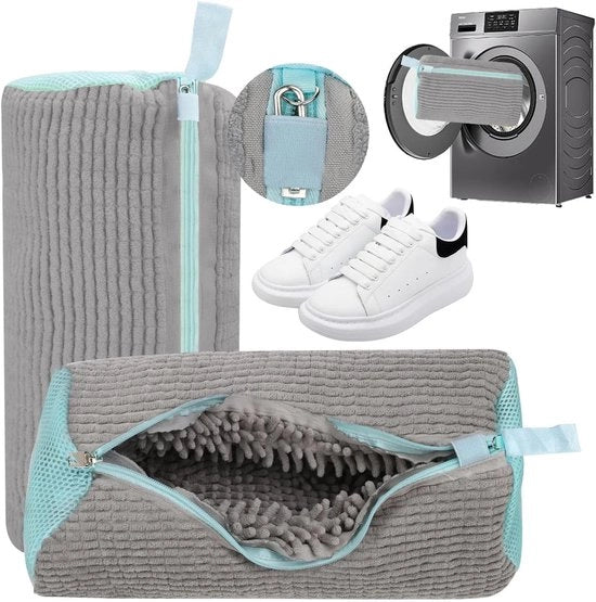 Set di protezioni per scarpe in gomma riciclabile - Robuste - 40 x 20 cm - Chiusura a cerniera - Ideale per la protezione delle scarpe