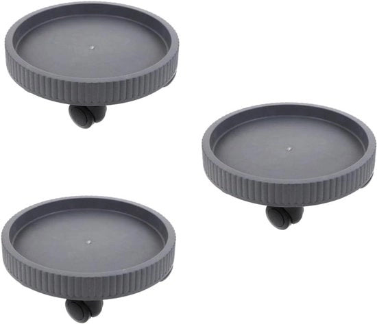 Sostegni base per vasi fiorali - Sostegni per piante - Supporto universale per ruote - Set da 3 pezzi