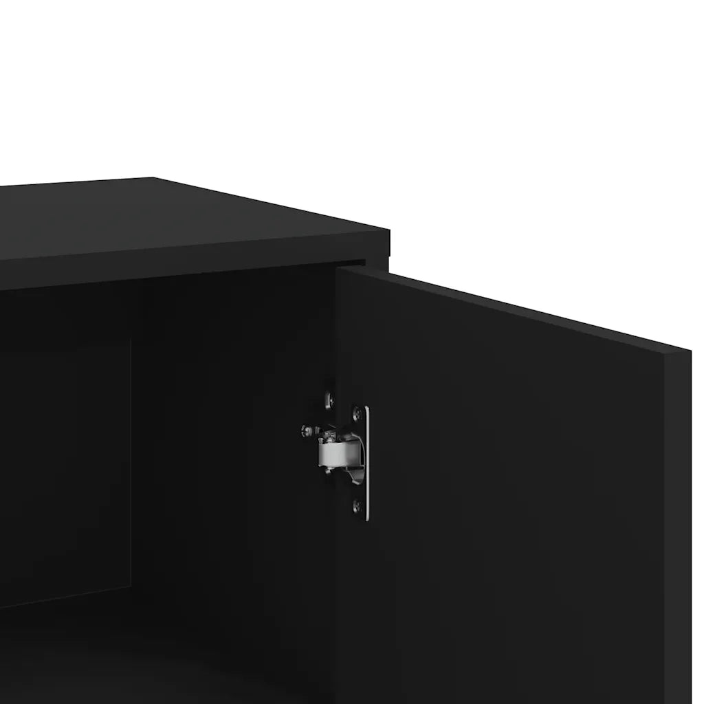 Credenza Nero 60x31x84 cm in Legno Multistrato