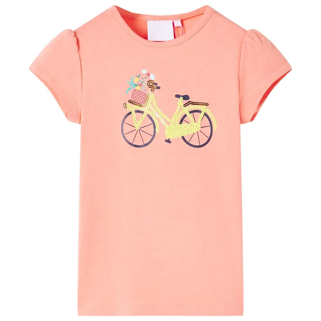 Maglietta da Bambina Corallo Neon 116cod mxl 133659
