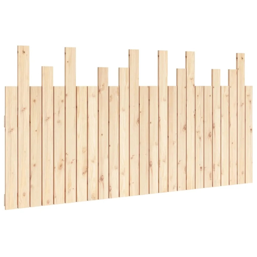 Testiera da Parete-Testiera a Muro-Testata Decorativa 159,5x3x80 cm in Legno Massello di Pino
