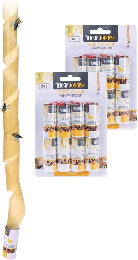 Strisce adesive per appendere 16 pezzi catturatore di insetti anti-zanzare e insetti - per cucina bagno sala da pranzo - non tossico ecosostenibile